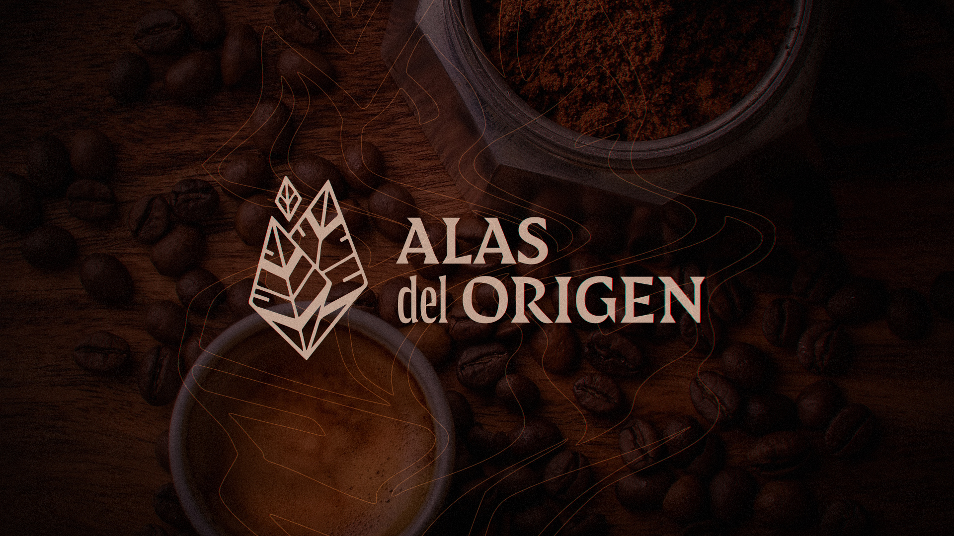 Alas del origen - Café de especialidad branding chile coffee feathers graphic design logo