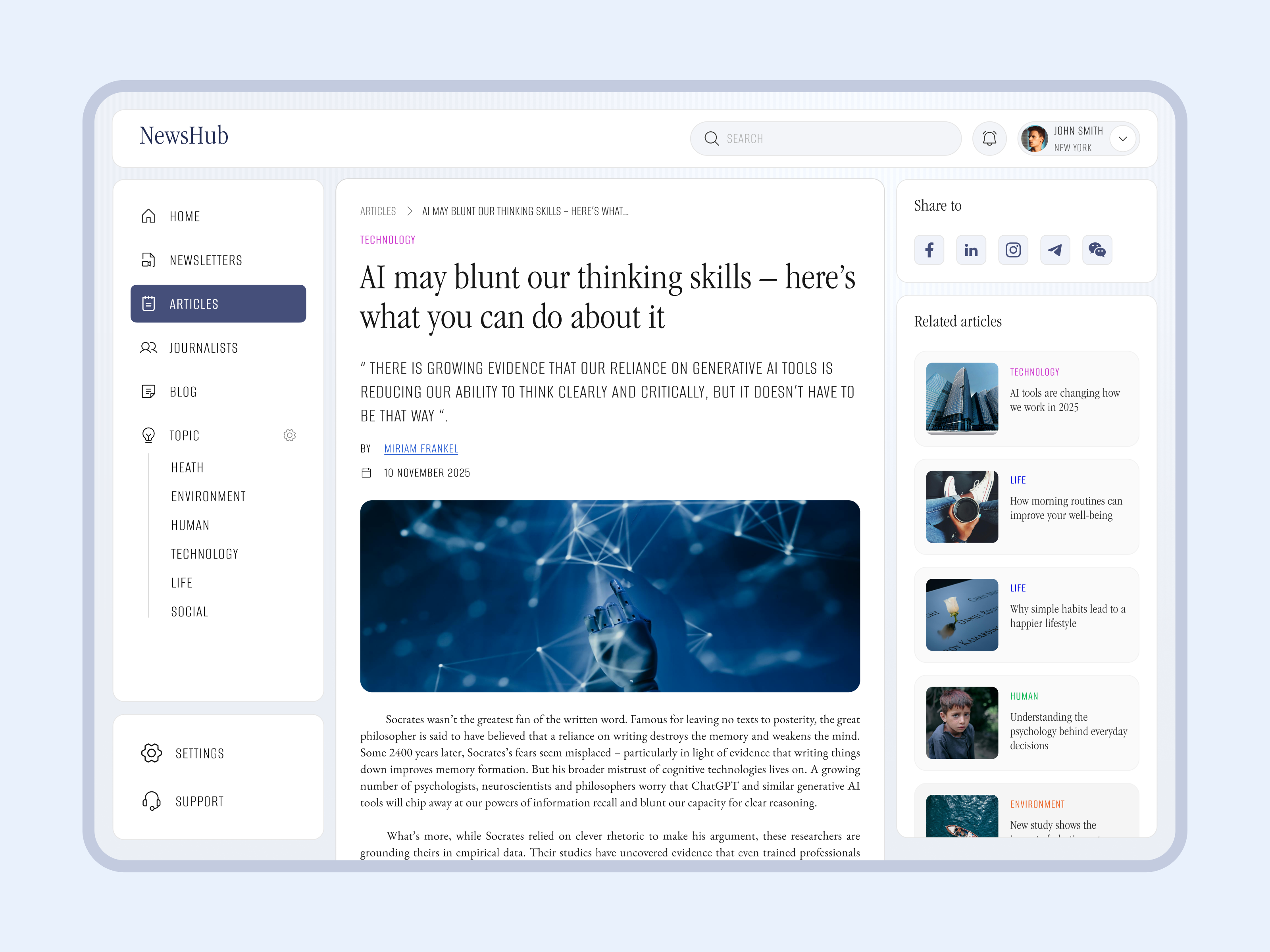The news dashboard article creative dashboard detail graphic design new the news ui uiux web website