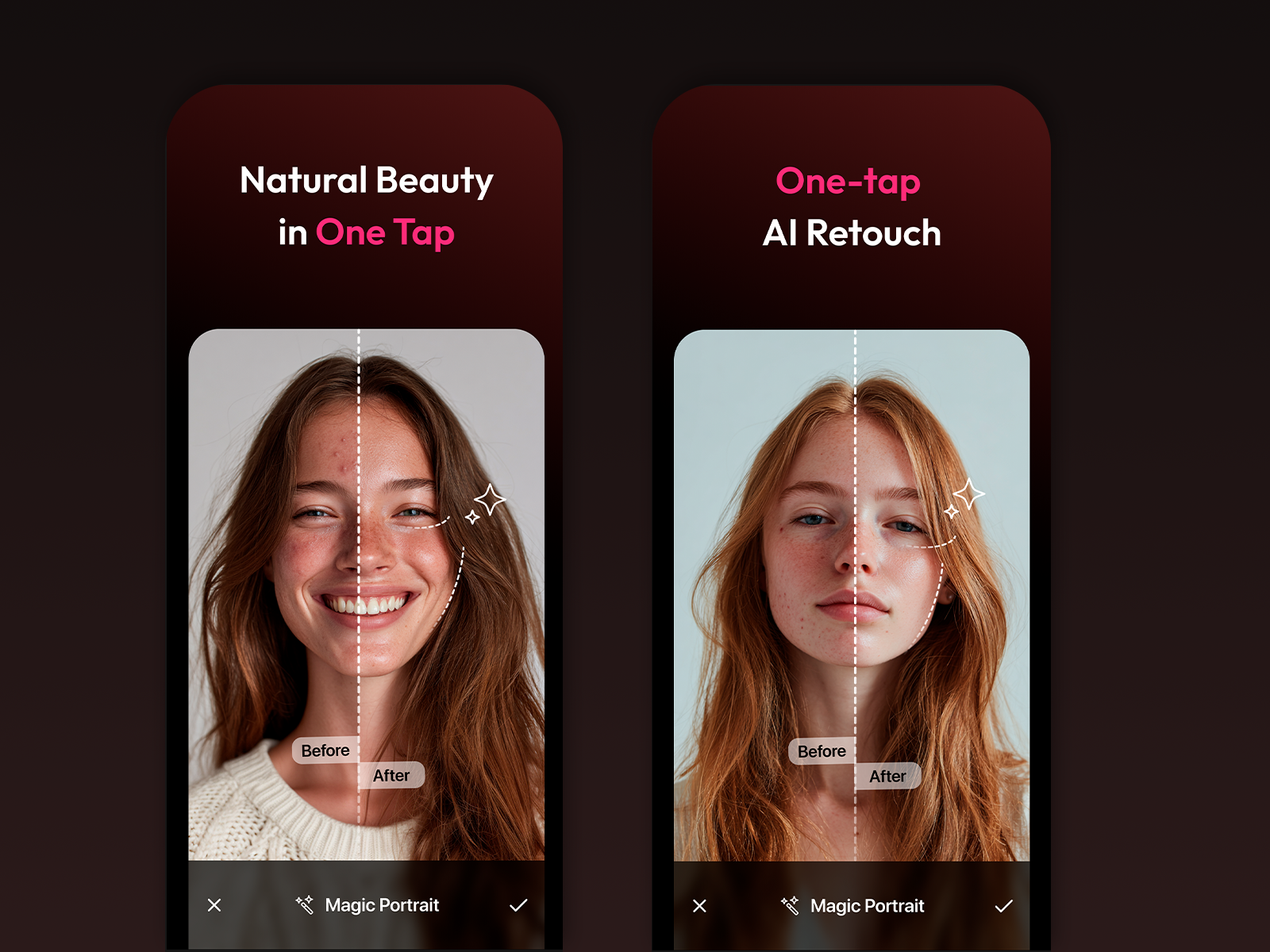 Lumina - AI portrait magic app ai app ai design app branding design graphic design landing mobile app ui ux