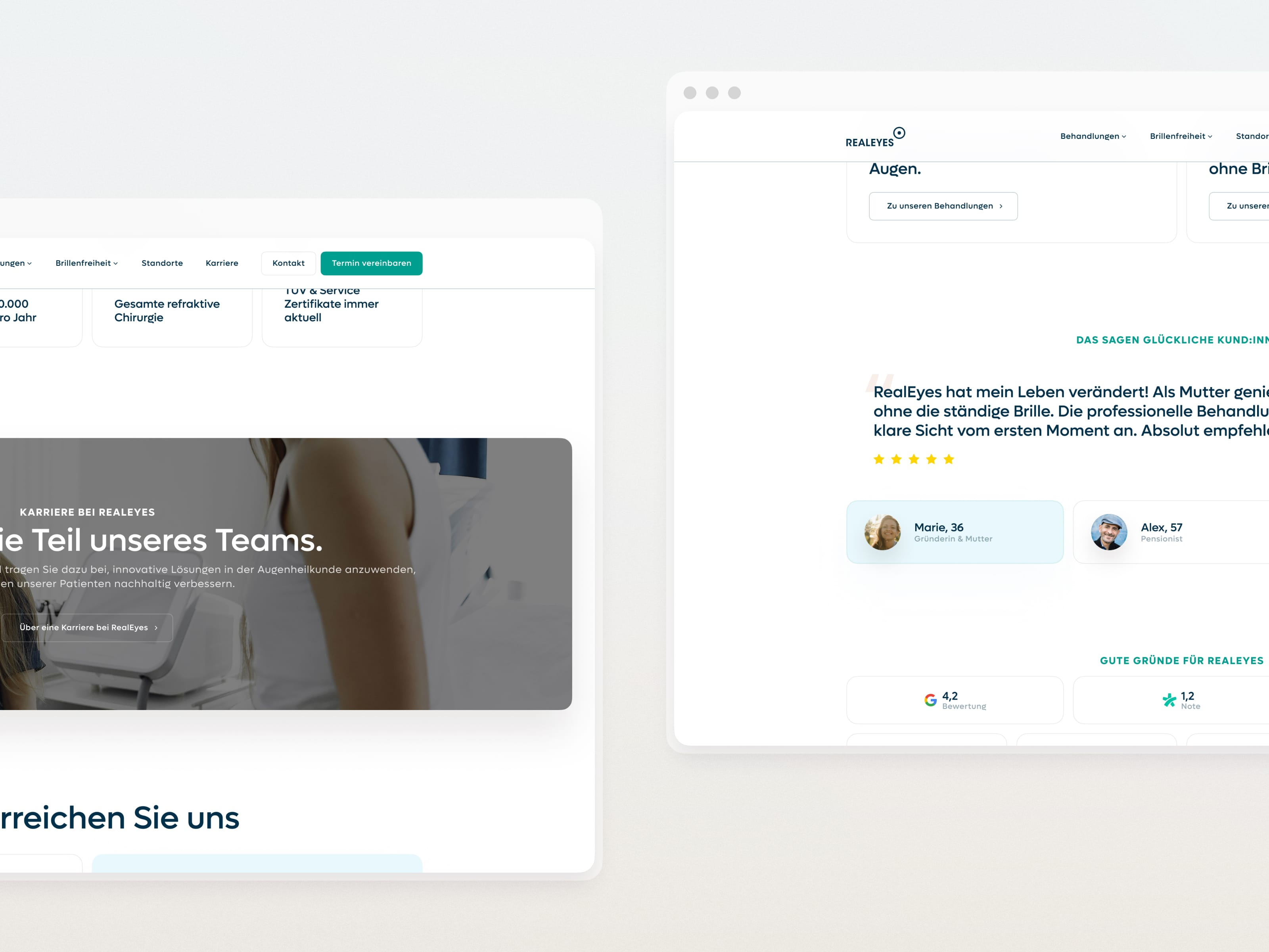 Example of RealEyes Brand & Web Design