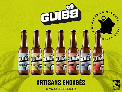 Guibs Beer Rebranding brand design brand identity branding craft beer craft brewery design graphic design logo