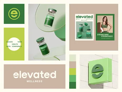 Elevated Supplement Branding 3d brand identity branding branding agency design emblem graphic design health healthy label logo logo design packag packaging supplement supplements ui vitamin vitamins wellness