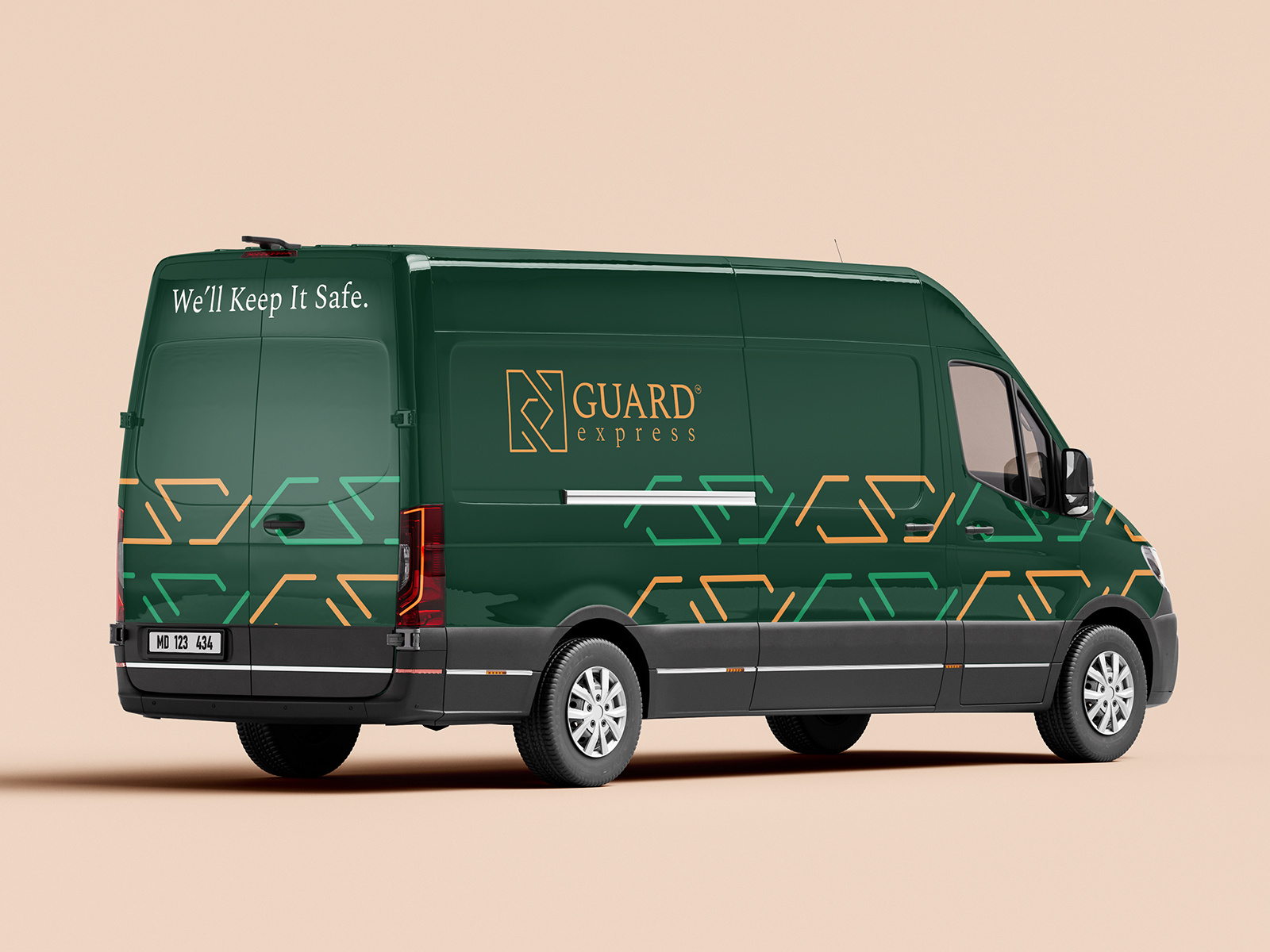 Guard Express Visual Identity-P2 brand identity branding design graphic design logo monogram pattern poster poster design typography ui vector visual identity wordmark