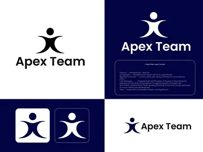 Apex Team – Modern Team Logo Design branding design graphic design illustration logo typography vector