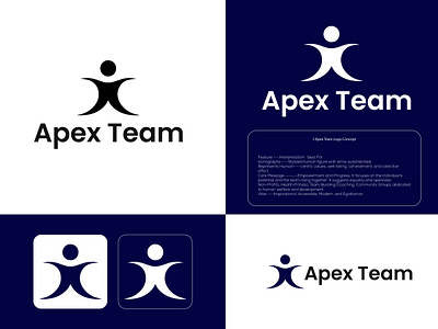 Apex Team – Modern Team Logo Design branding design graphic design illustration logo typography vector