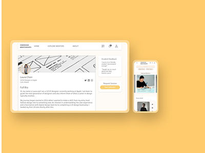 OnDesign Mentorships Mockups casestudy mockups portfolio responsive website ux