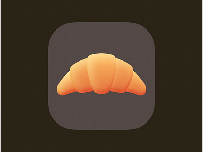Croissant app icon appicon bakery brand branding bread croissant french icon illustration ios logo logo design mark symbol ui