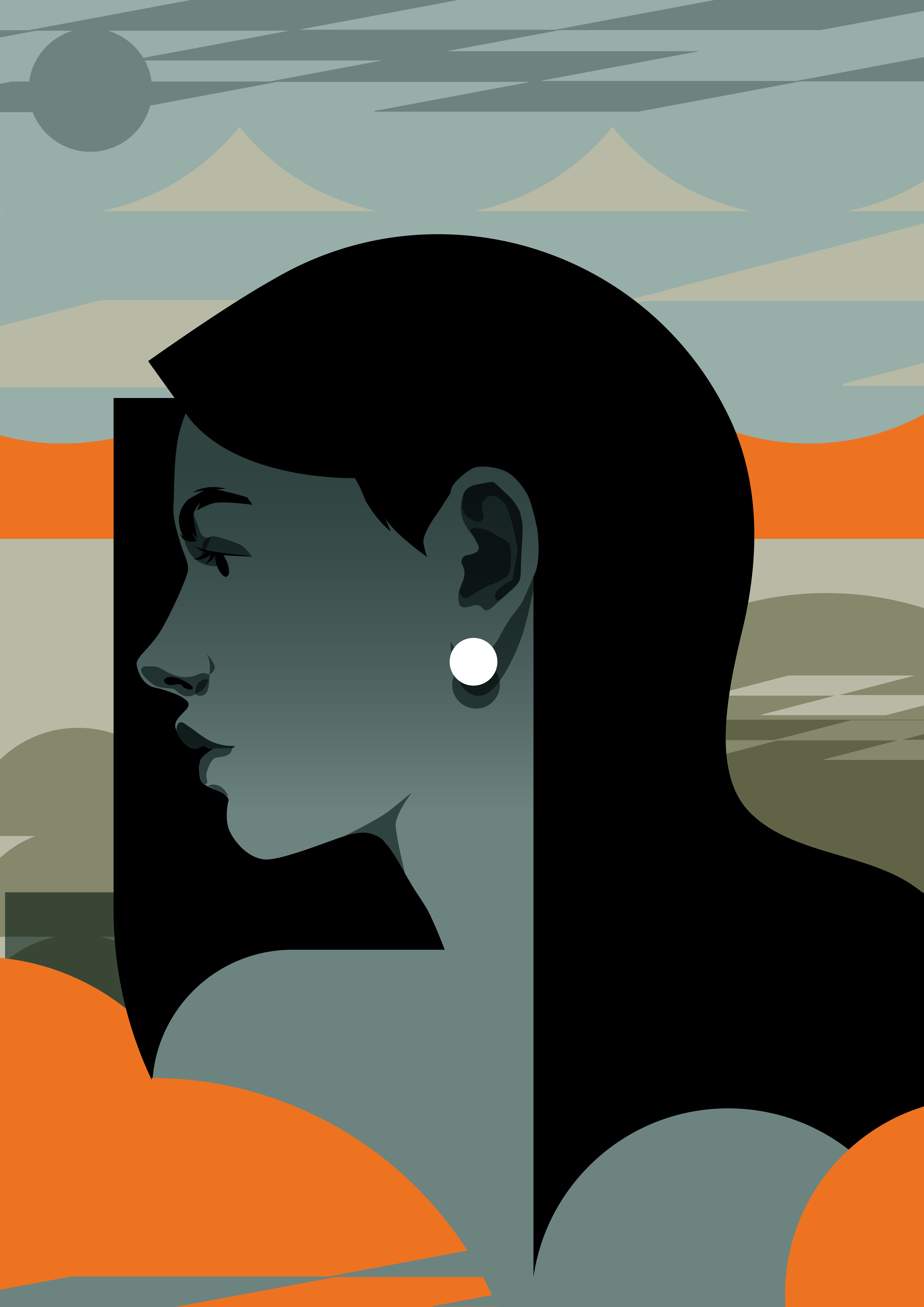 Abstract portrait abstract abstract portrait composition design editorial editorial illustration illustration laconic lines minimal portrait portrait illustration poster vector artwork vector illustration woman woman illustration