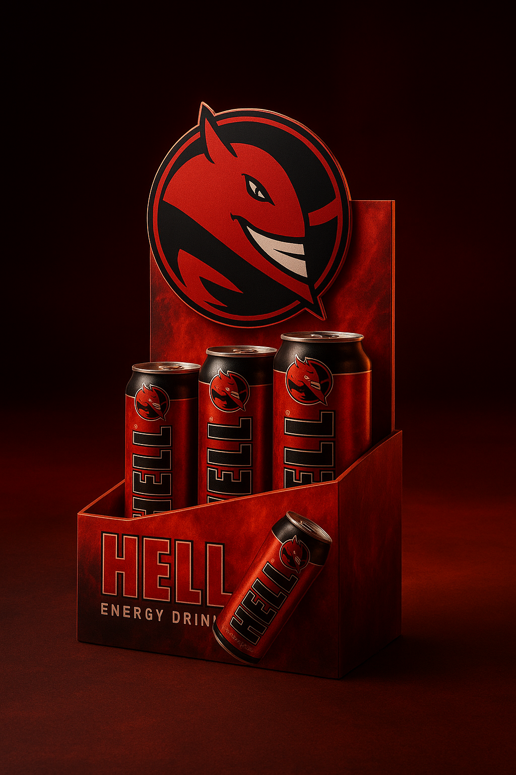 Energy Drink 3D Retail Display 3d 3dmodelling branding design dribbble graphic design packaging retail
