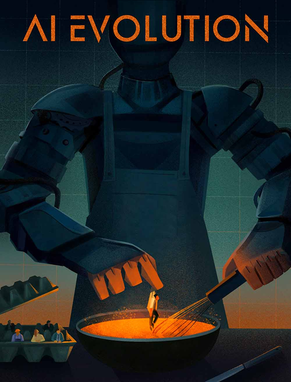 AI Evolution - i2i Art Inc. - © Daria Lada ai branding conceptual daria lada editorial graphic i2i art illustration illustrator robot