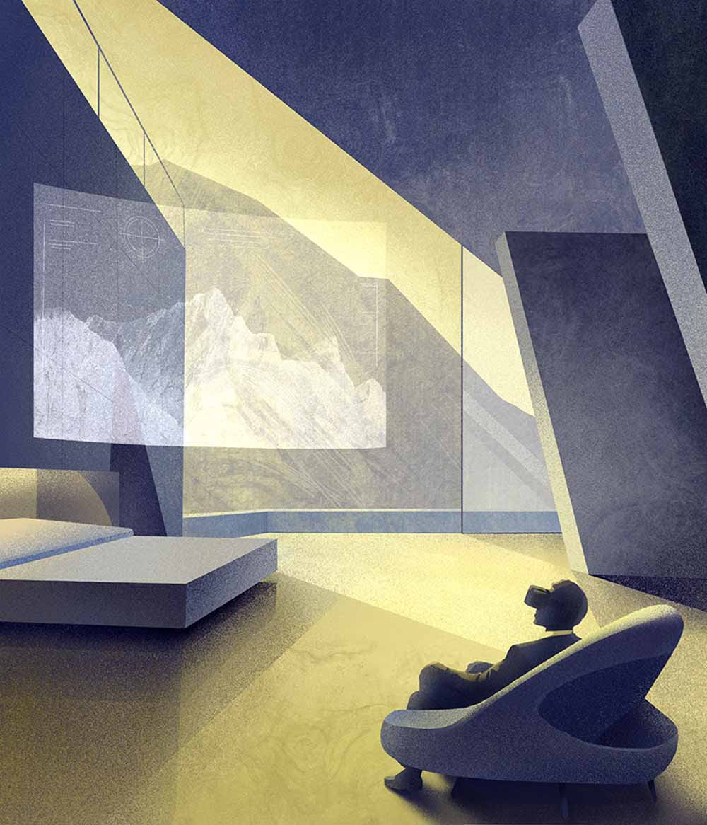 Virtual Reality - i2i Art Inc. - © Daria Lada conceptual daria lada editorial future graphic i2i art illustration illustrator reality virtual