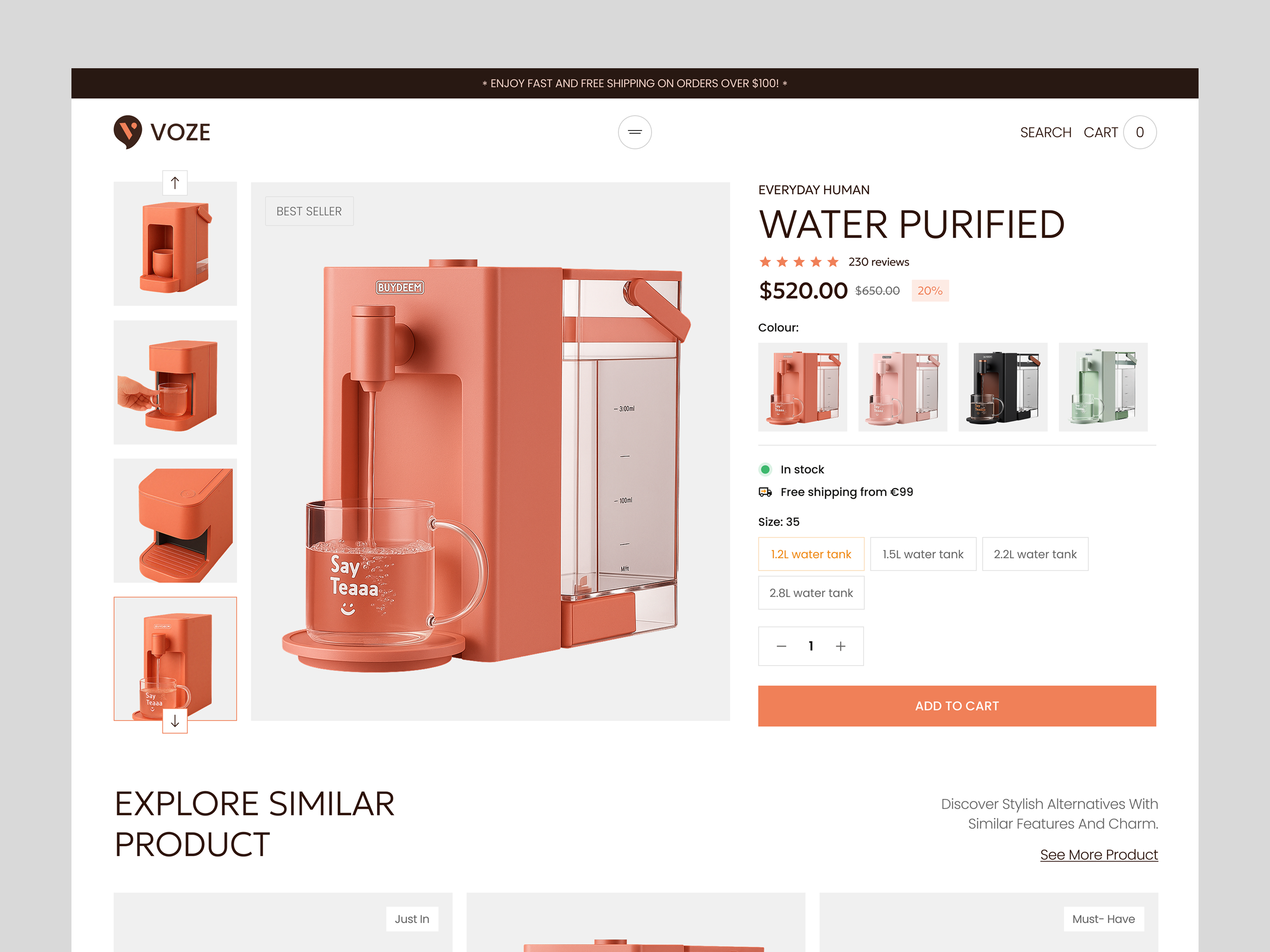 Example of Shopify Website Design & Development 