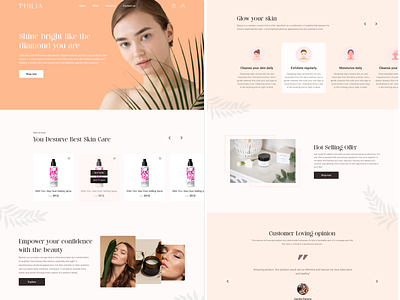 Cosmetics website design by Expert Azi expertazi