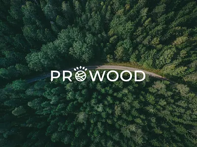 Prowood brand identity & logo design branding forest graphic design green logo plot tree ui wood