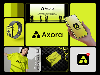 Axora™ - Logo & Branding Design for Tech Startup Business 3d a logo brand guidelines brand identity branding creative logo design finance logo graphic design logo logo type modern logo saas technology logo trading visual identity