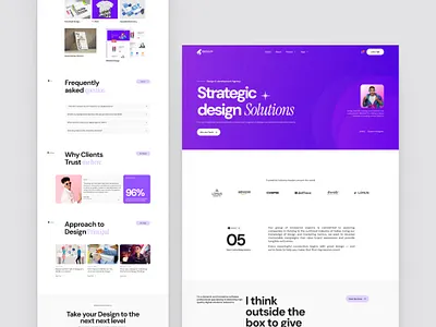 Portfolio & Agency Website Template agency website app branding cleandesign design figma graphic design illustration logo new portfolio website ui