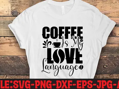 Coffee Is My Love Language Design commercial use