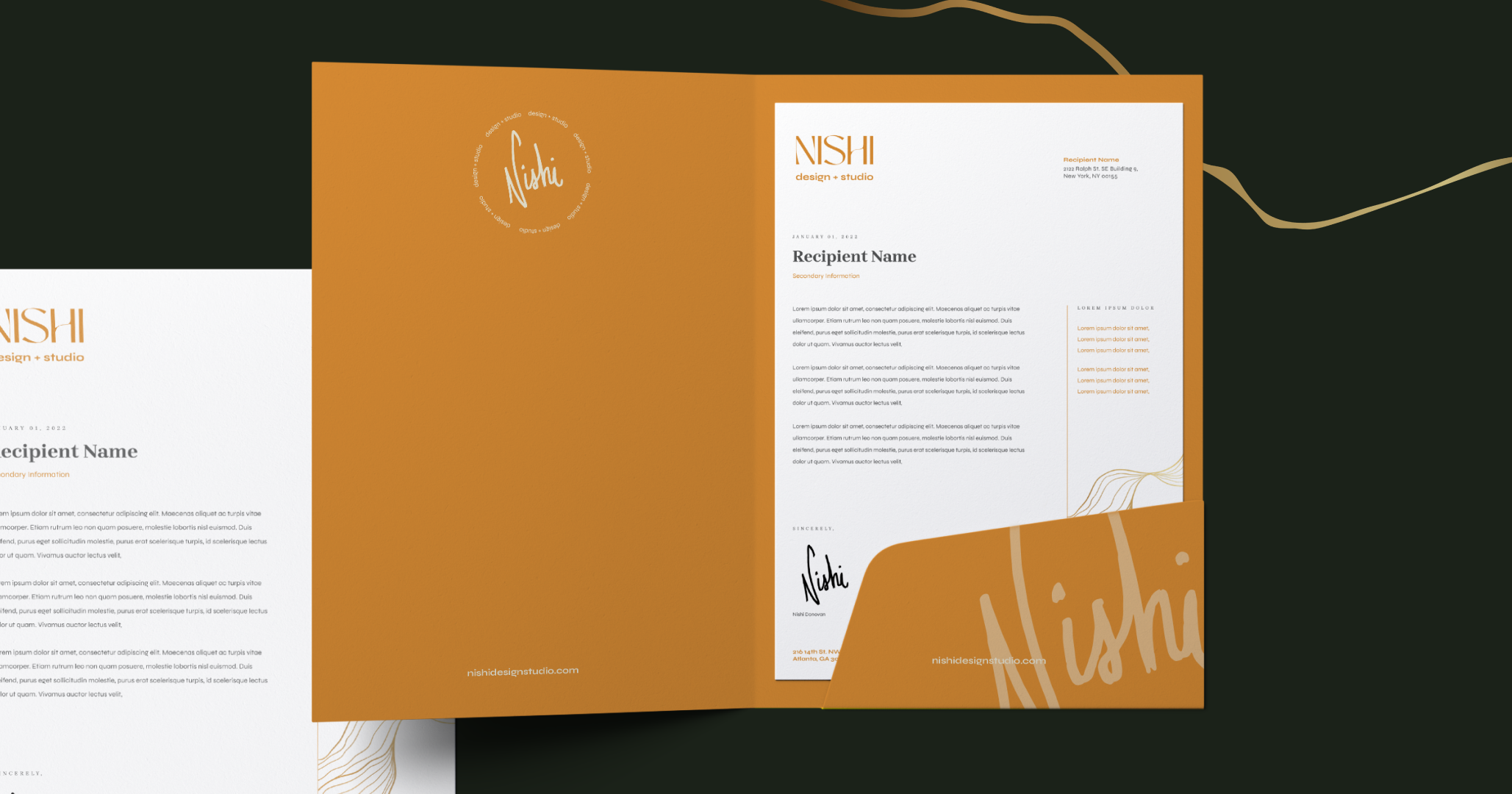 Example of NISHI Interior Design // Branding, Website Design & Development