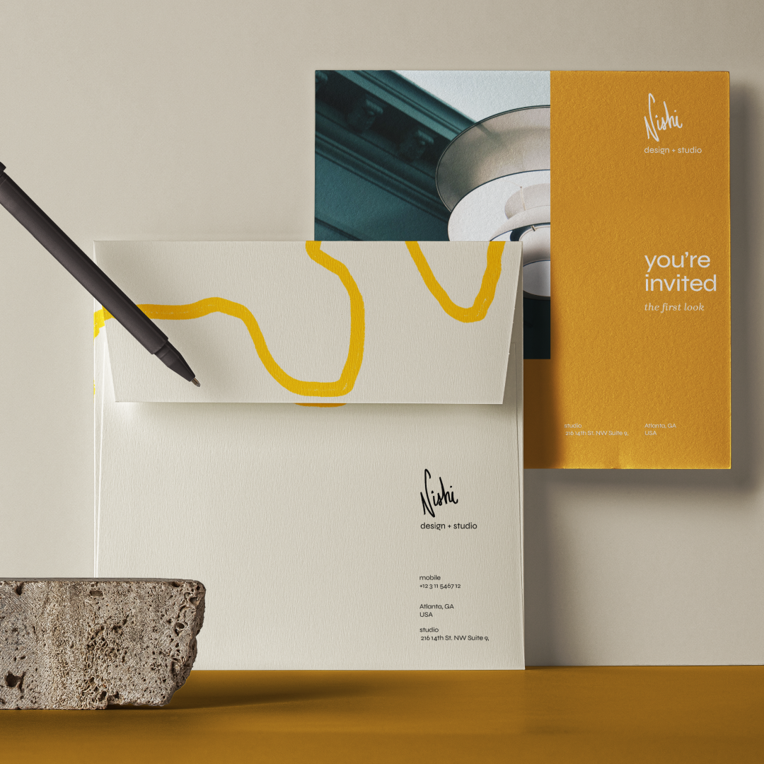 Example of NISHI Interior Design // Branding & Collateral