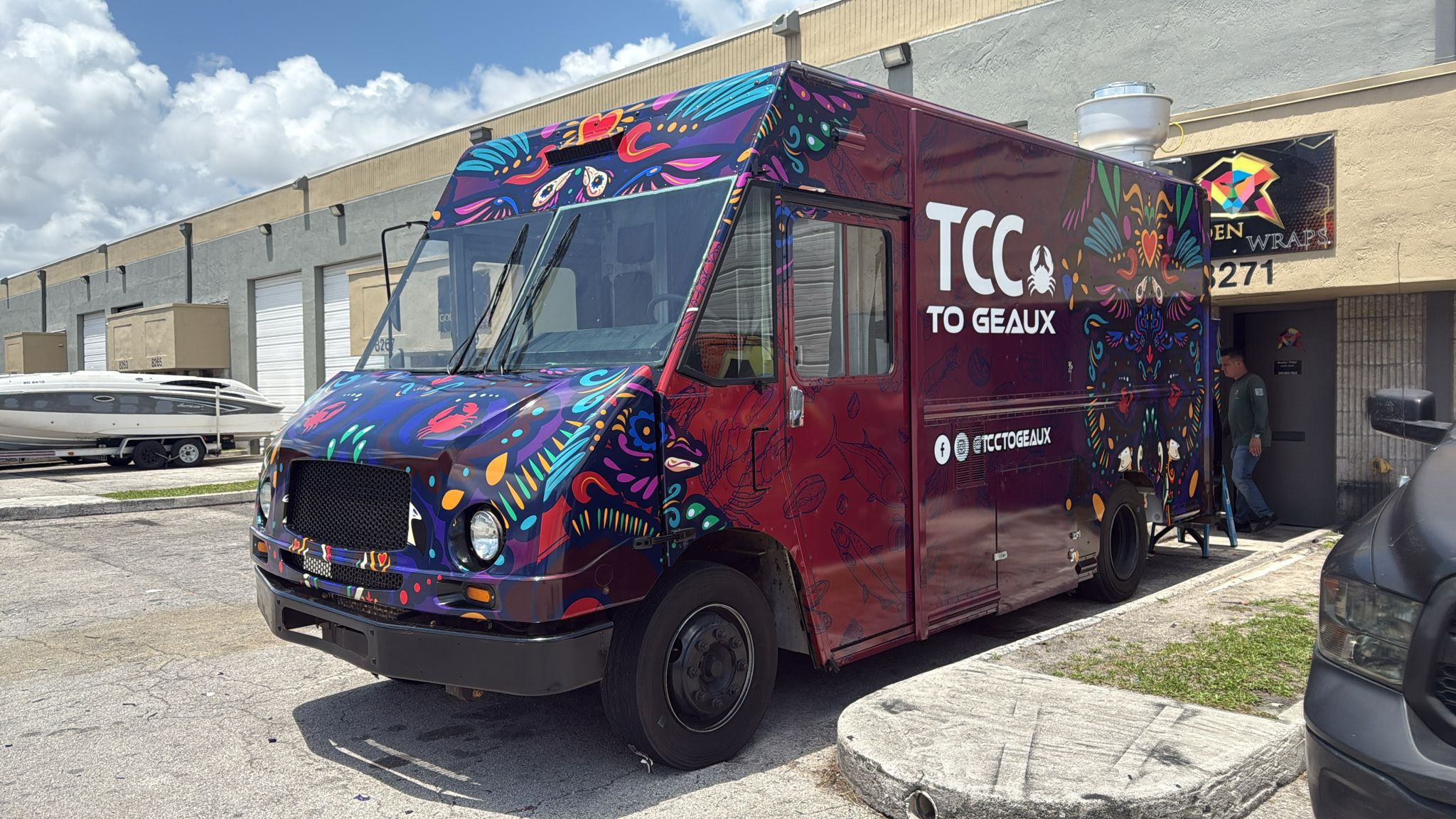 Food Truck Wrap Design for a Mexican Food Truck In The USA branding car design car wrap design carwraps cool food truck creative food truck decals food trailer wrap food truck wrap graphic design illustration livery seafood truck wrap van wrap design vehicle wrap vinyls wrap design wrapper