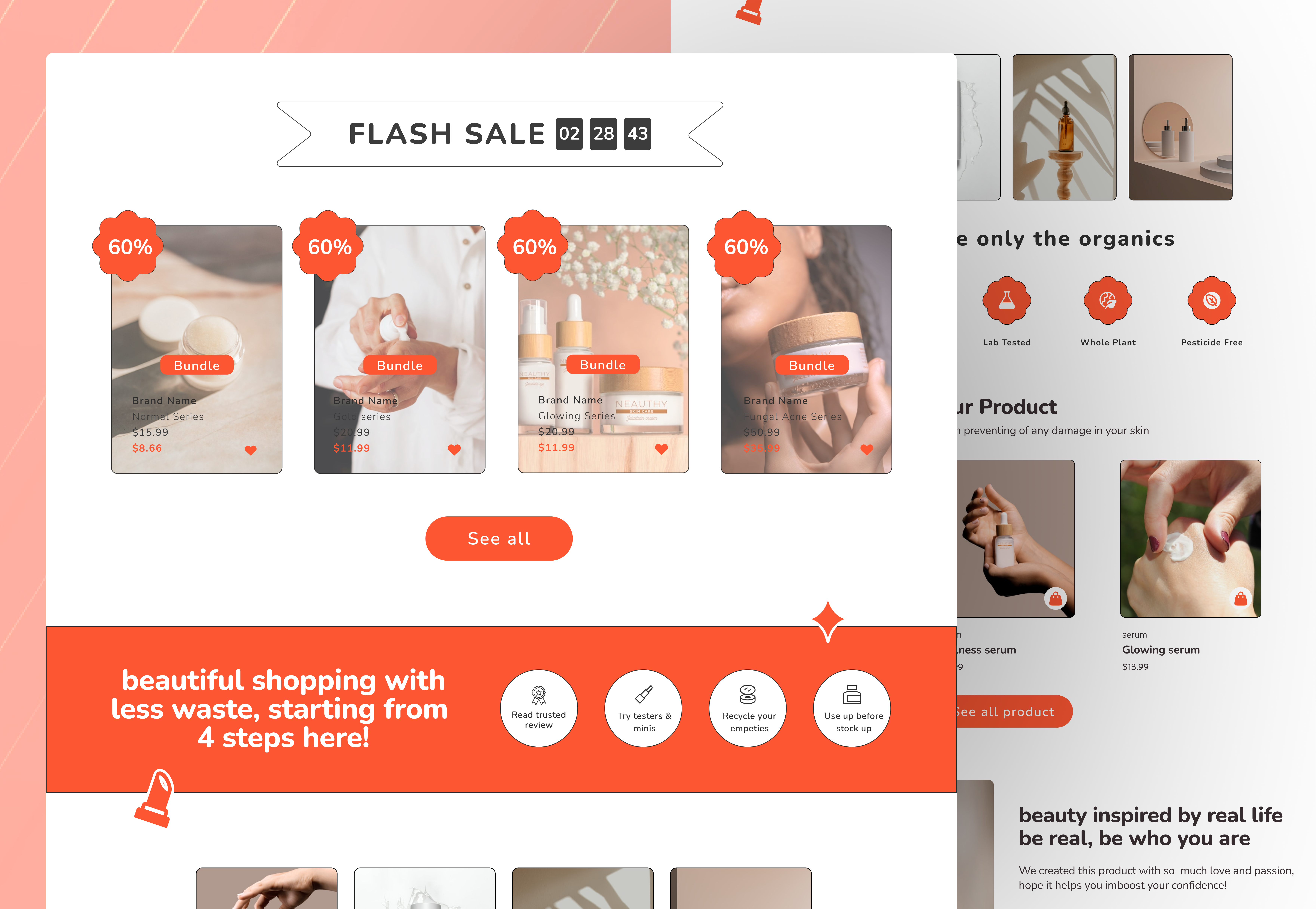 Example of Luxury Skincare Cosmetic Website Design