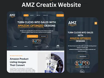 AMZ Creatix — Amazon Services Website Design elementor web design website wordpress