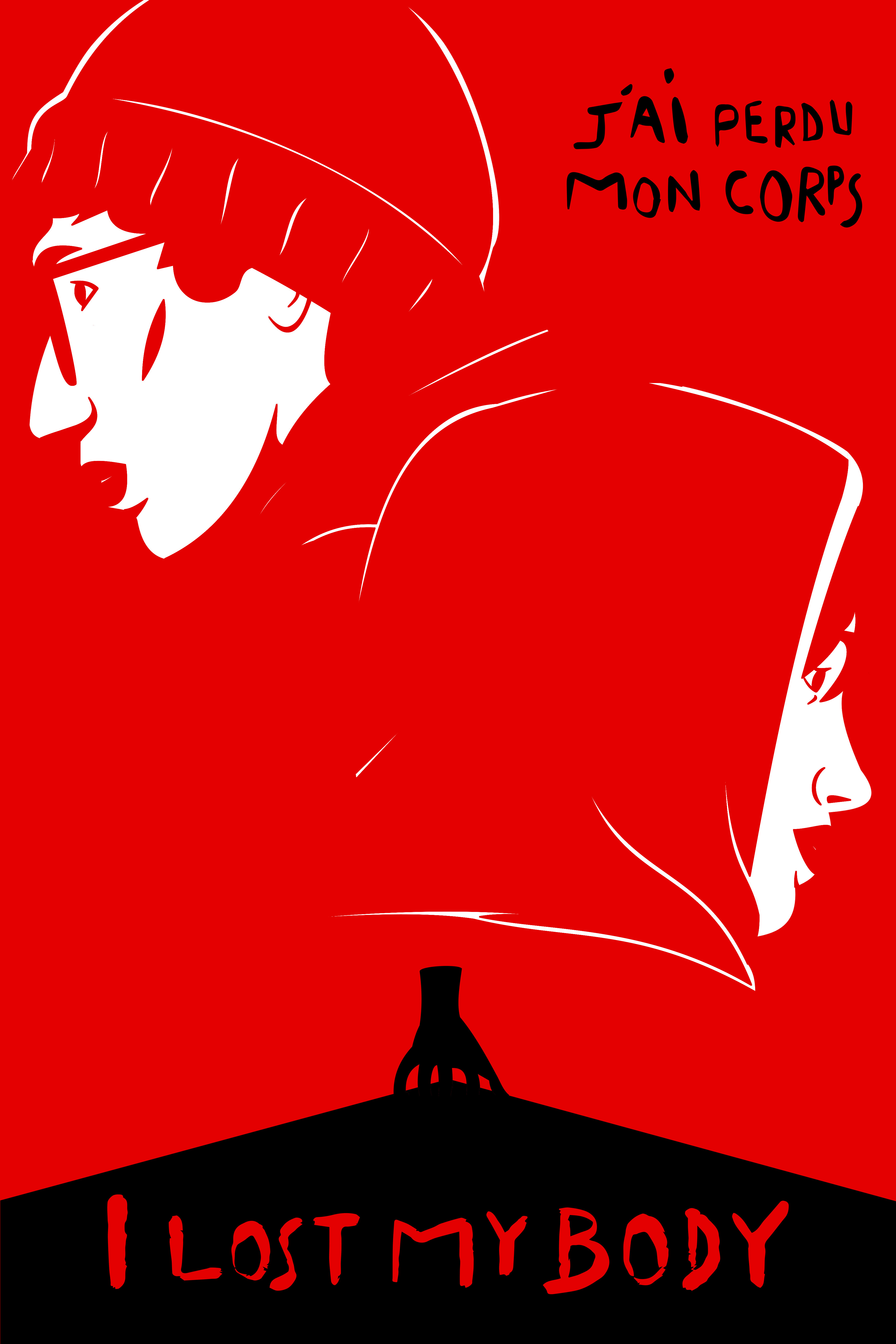 "I lost My Body" Poster animation digital art digital illustration graphic design graphic designer illustration illustrator key art movie movie poster pop culture pop culture art poster poster art poster design vector art