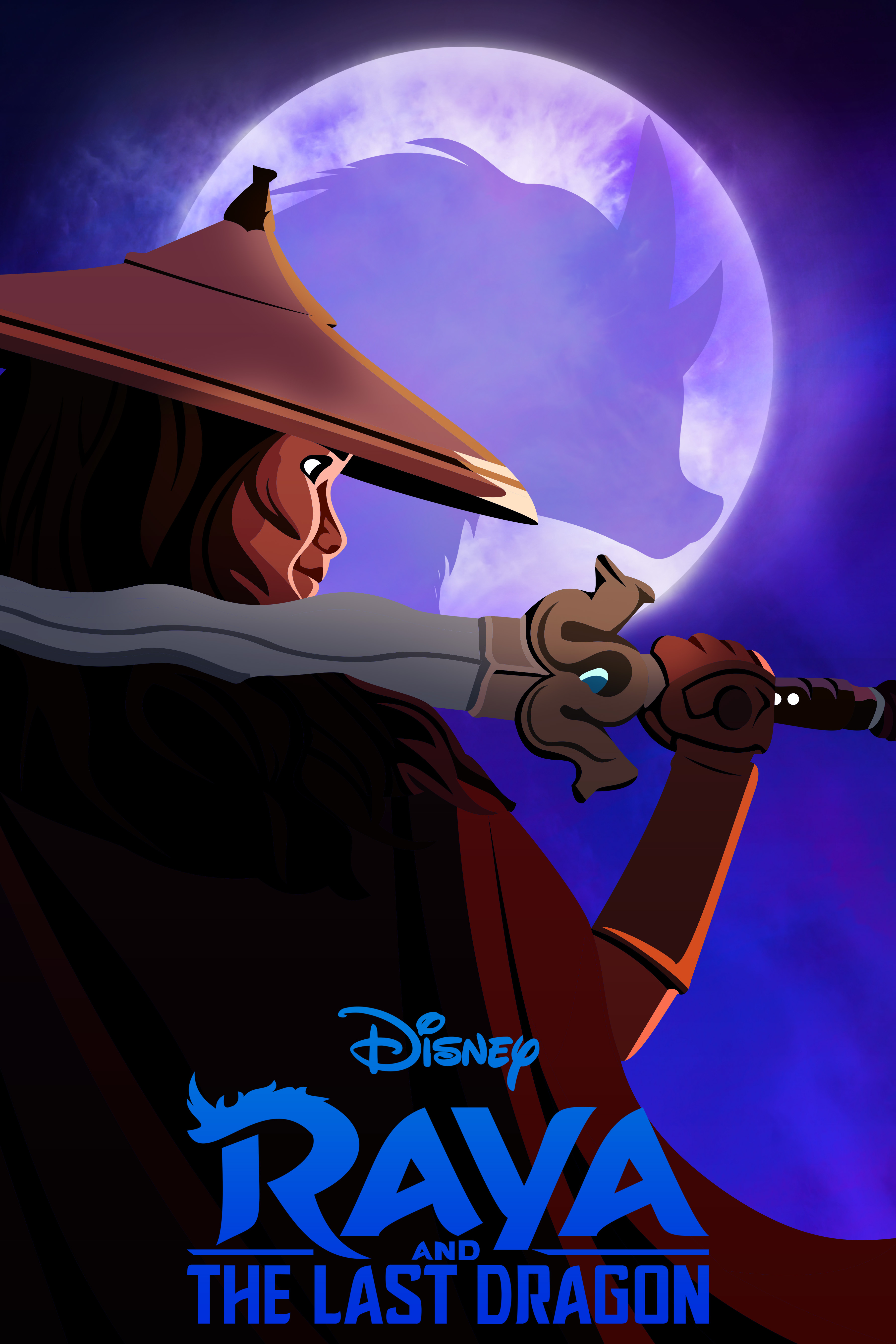 "Raya and the Last Dragon" Poster animation digital art digital illustration graphic design graphic designer illustration illustrator key art pop art pop culture art poster poster art poster design