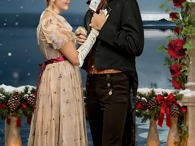 Christmas Star Trek Regency Romance christmas cover art work graphic design historical romance regency star trek