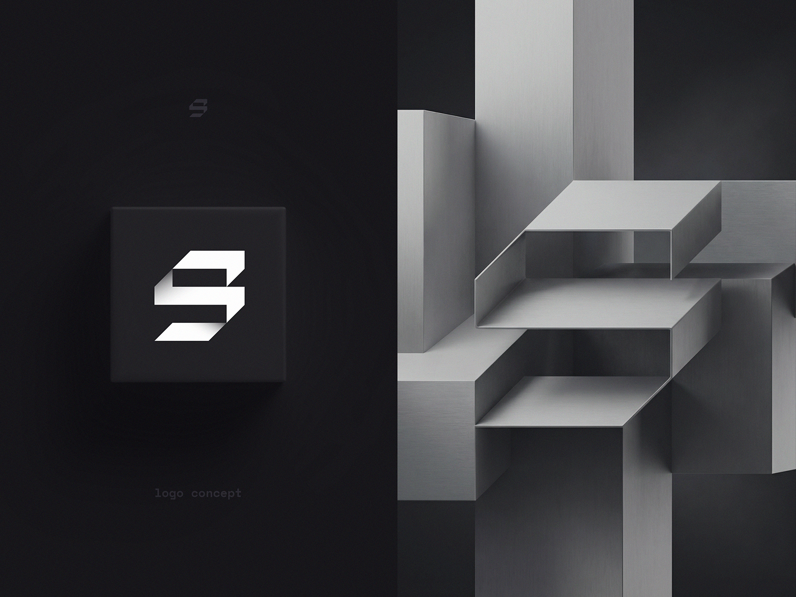 Retro Futuristic Abstract Letter Logo 3d ai app blockchain branding crypto g gradient icon identity illustration letter lettering logo neon s