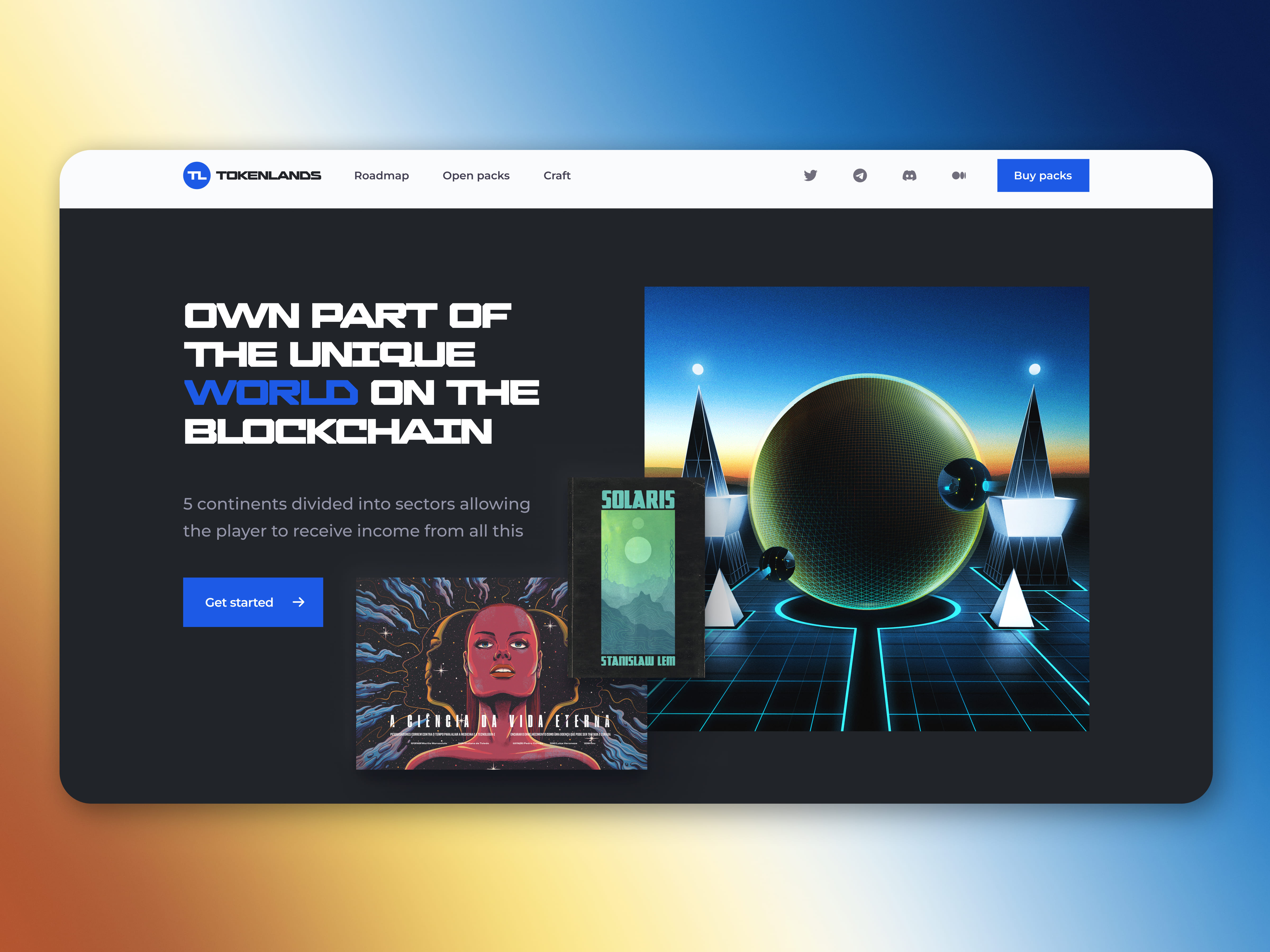 TokenLands — Web3 Game UI for a Multi-Continent Blockchain World blockchain game crypto game futuristic ui game dashboard gamefi gaming ui metaverse ui nft game space ui strategy game ui telegram mini app web3 game