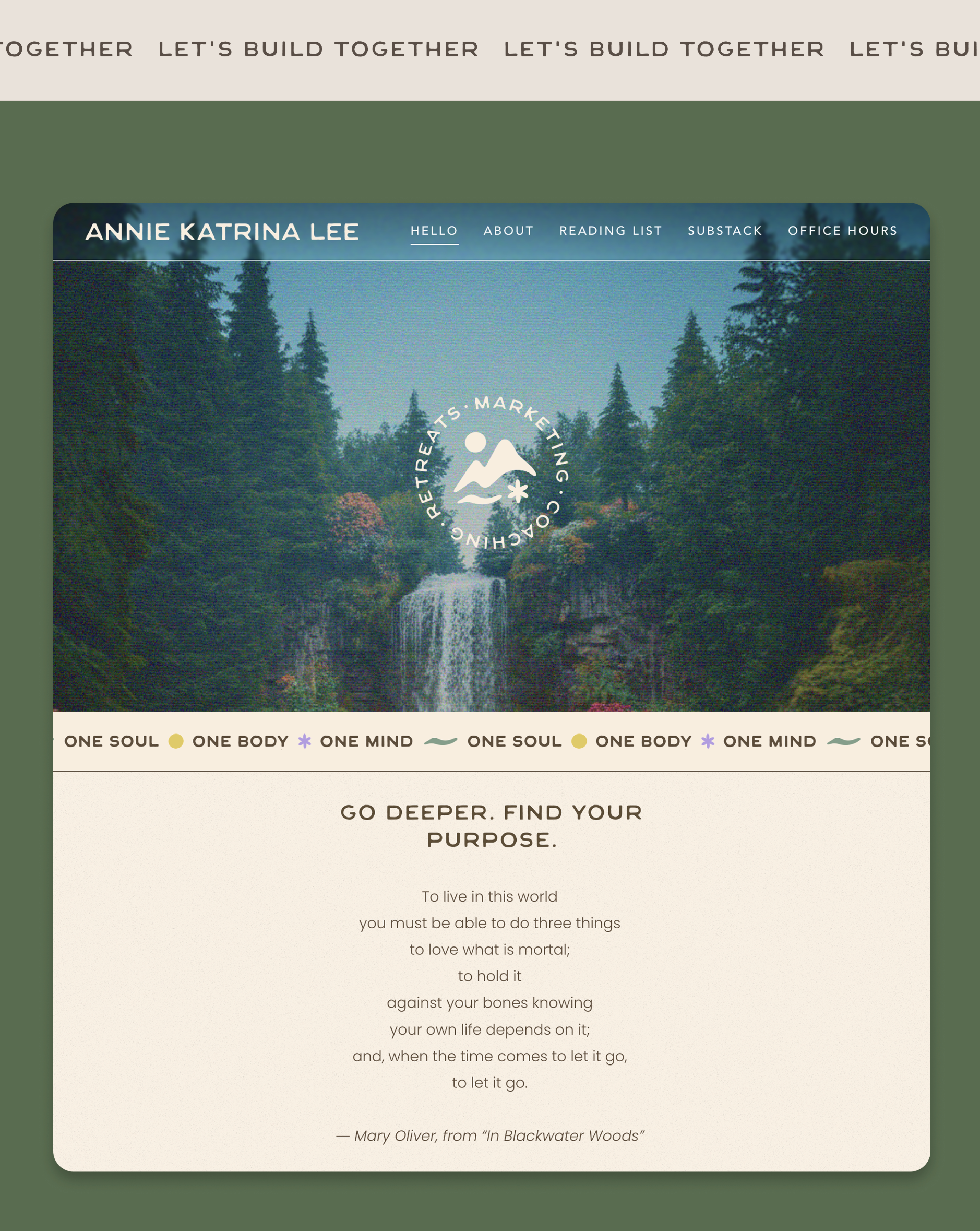 Example of Website Design & Build For Founders