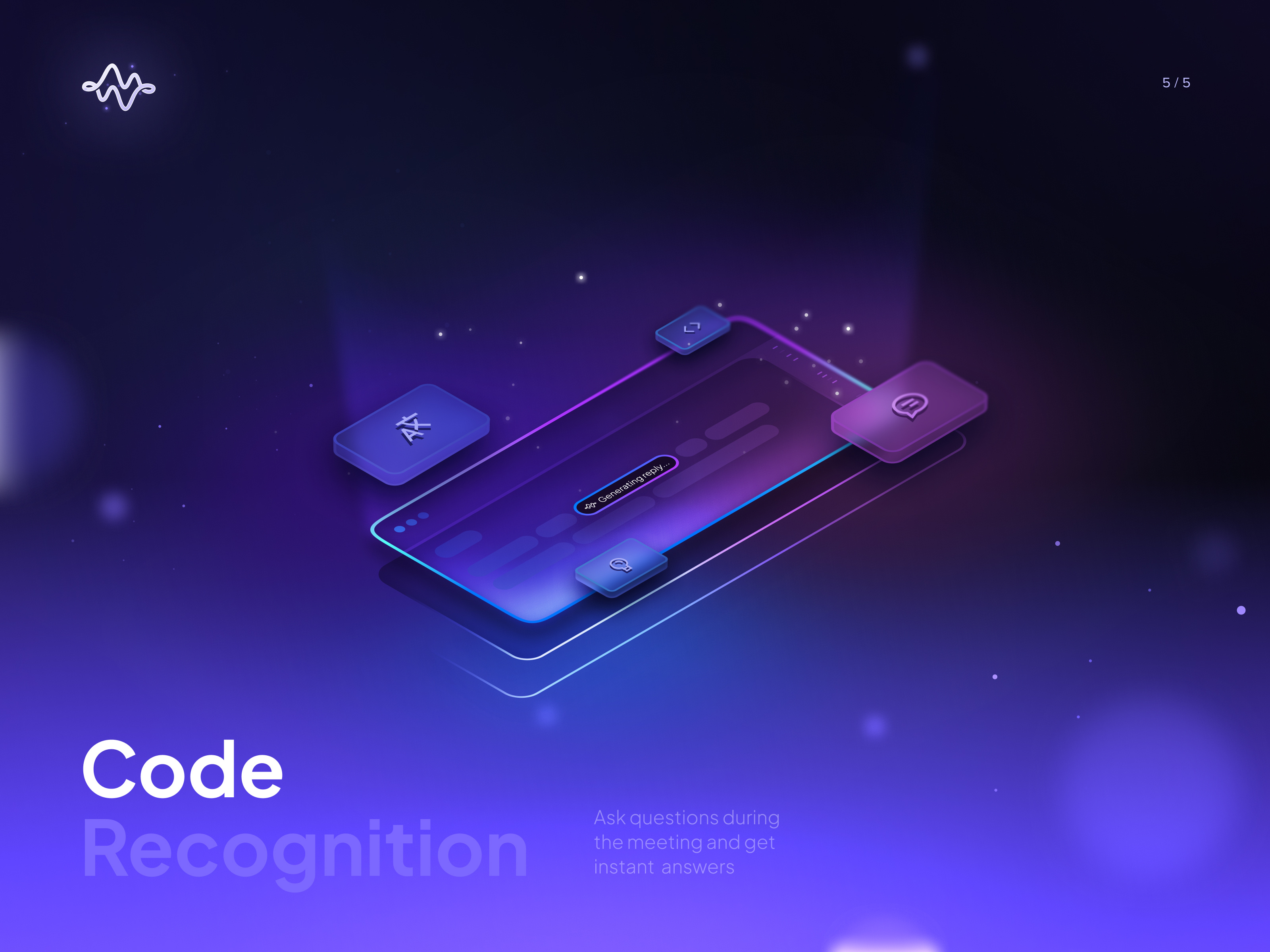 Code Recognition — AI-Powered UI for Instant Dev Insights ai design app design code ui design system dev tools dtail studio icon design illustration interface design isometric meeting assistant product design saas smart assistant ui design ux design web app