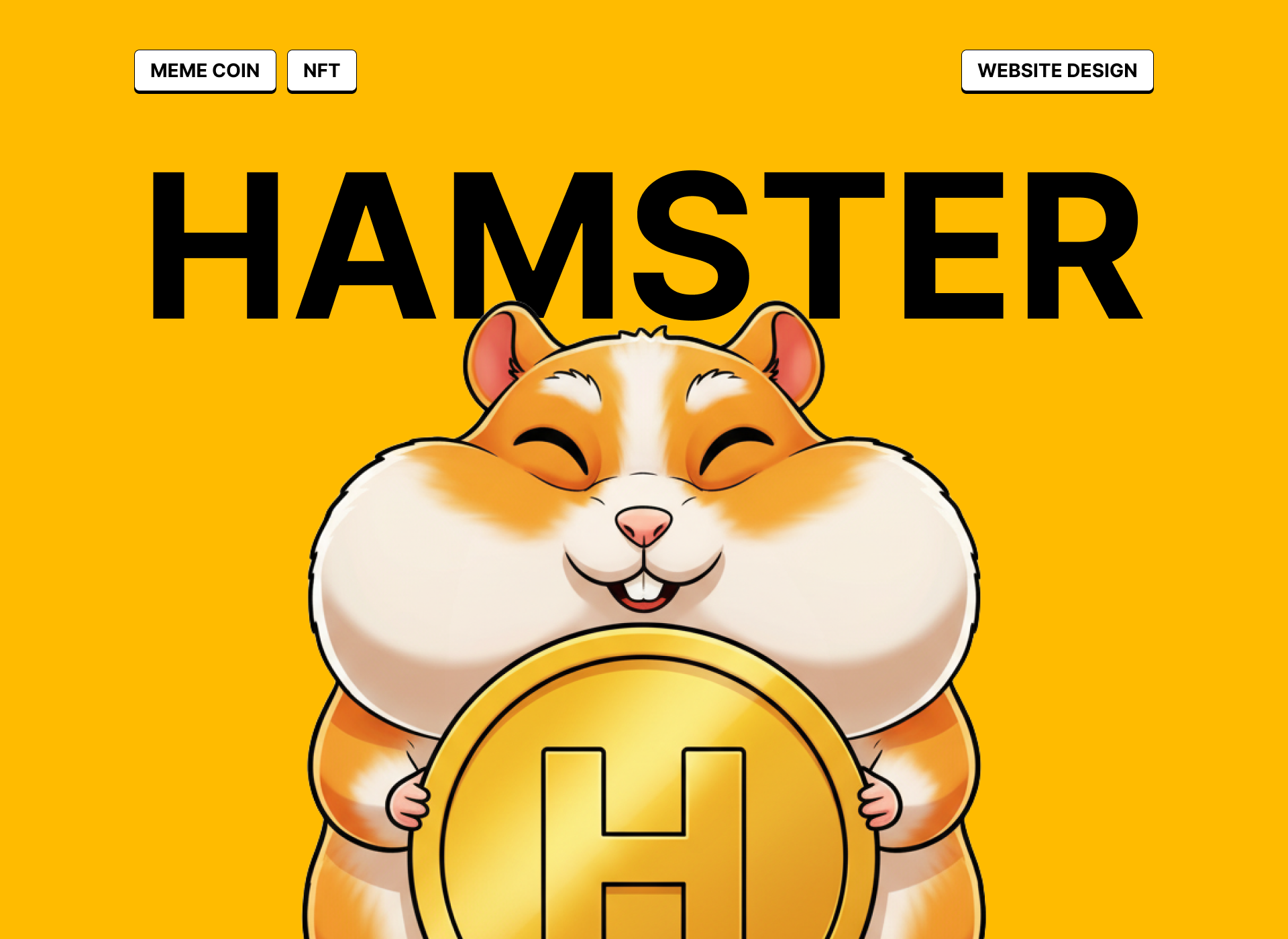 Example of Meme Coin Website Design