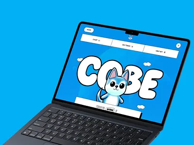 COBE - Meme Coin Website Design crypto design figma graphic design illustration landing page meme coin meme token nft ui ux web design website website design