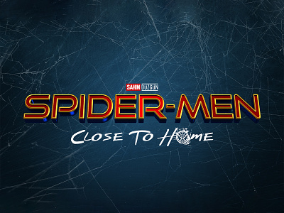 SPIDER-MAN: FAR FROM HOME | Text Effect - Photoshop Template 3d 3d text cinematic design film logo marvel mcu mockup movie photoshop spider man superhero template the avengers