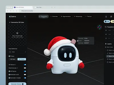 Galena - 3D Builder Website 3dart 3dcharacter 3dmodeling aitools branding cleanui design emurastudio galena3d illustration3d landingpageai modernui productdesign rendering saas ui uiux ux web website