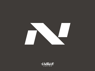 N on gray design illustrator the letter n type vector