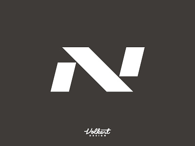 N on gray design illustrator the letter n type vector