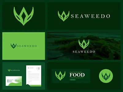 Food logo and Branding design for Seaweedo seafood company brand design brand identity brand identity design branding design e commerce logo food branding food branding design graphic design logo logo identity luxury food luxury food branding restaurant restaurant logo seafood seafood branding seafood case study seaweed branding seaweed logo