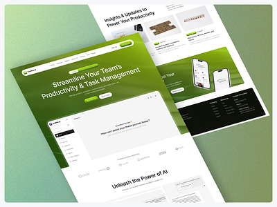Project Management SaaS Landing Page ai animation branding crypto dashboard landingpage mobile app motion graphics project management saas landing page saas product saas website service startup studio ui ux web design website website development