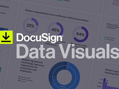 DocuSign Data Visuals branding data data visualisation graphic design infographic information visual