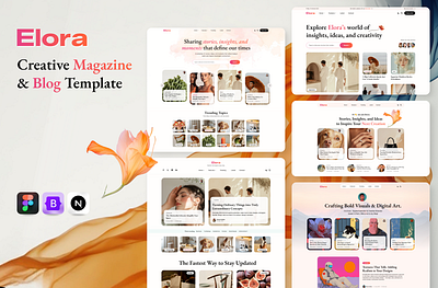 Elora - Creative Magazine & Blog Template blog template bootstrap creative ecommerce fashion fashion blog html blog magazine modern news newspaper personal portfolio seo blog shop
