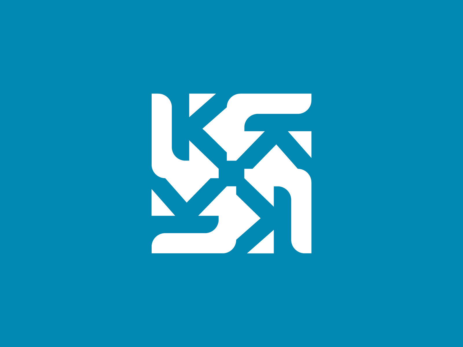 Negativespace K Connect Logo brand mark corporate elegant finance geometric k cannect letter k logo logo mark logodesign luxury nagitivespace k synbol type visual identity