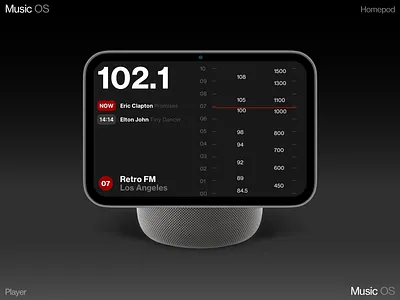 Radio ai dashboard data design homepage homepod interface ios iphone mobile music os