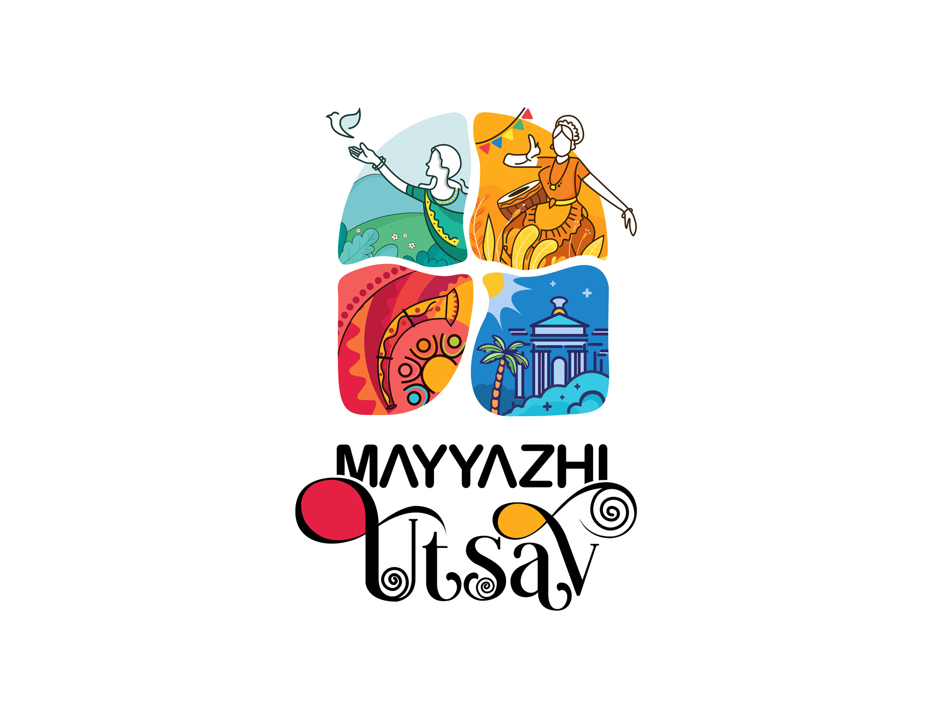 Mayyazhi Utsav branding design graphic design illustration logo logo design
