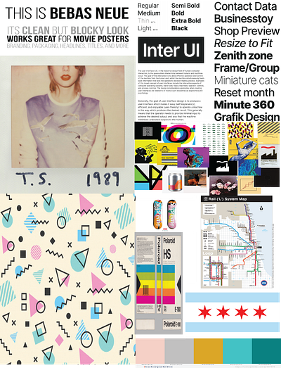 Moodboard for my Brand, Sky Harbor Industries branding collage design graphic design inspiration moodboard