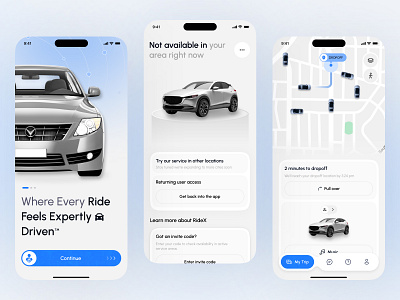 RideX — Smart Ride Booking App UI app ui ux booking cab booking app car sharing drive driver app ios app design location app mobile mobile app mobile app design online taxi ride app ride booking app ride sharing app taxi app design taxi app interface taxi booking uber ui ux