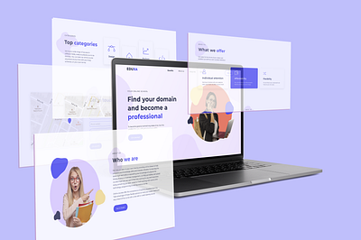 Landing Page Design - Eduxa figma landing page web design website website design