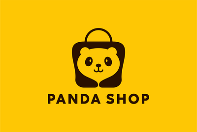 Panda + Shopping Bag Logo creative retail